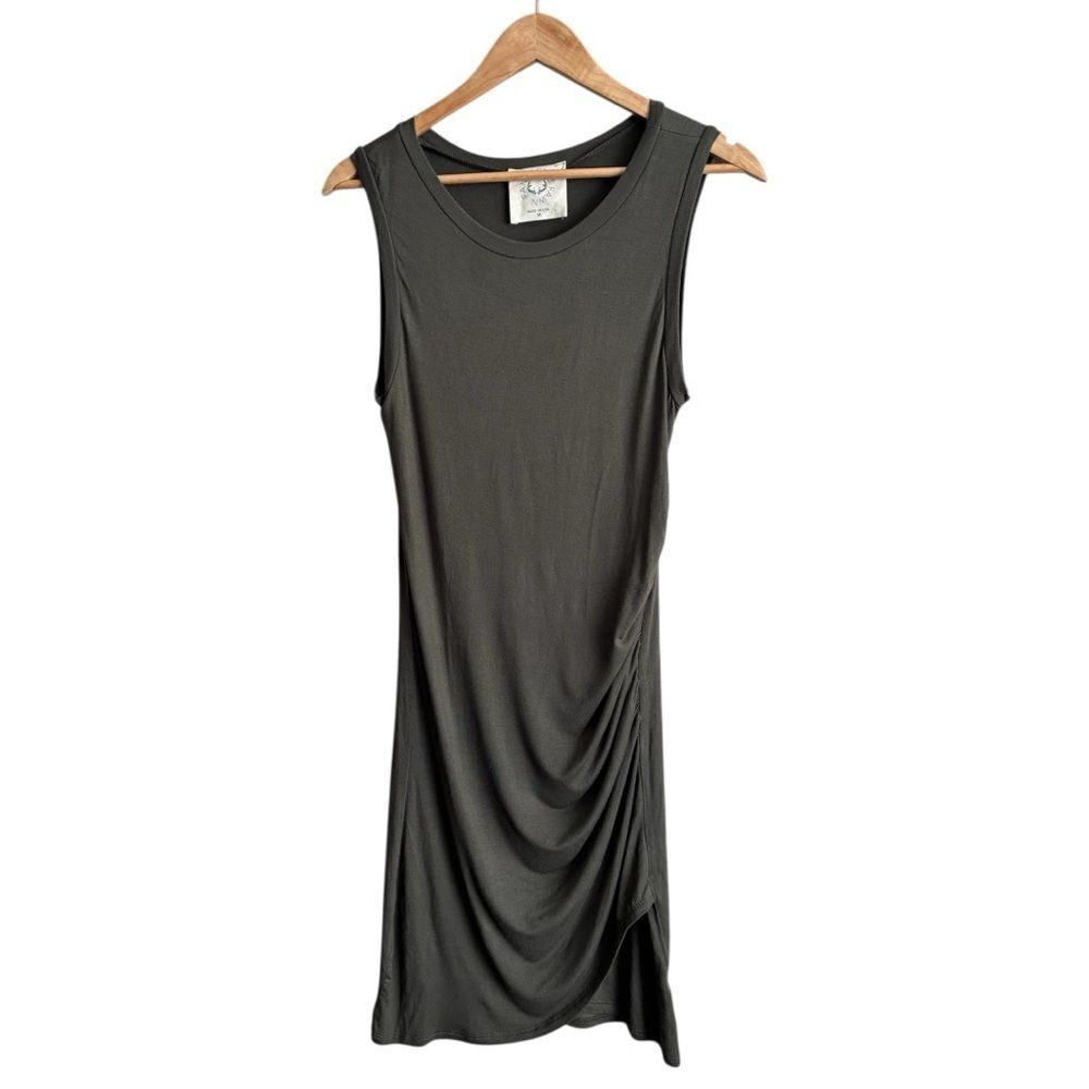 Fawn Green Sleeveless Mini Dress